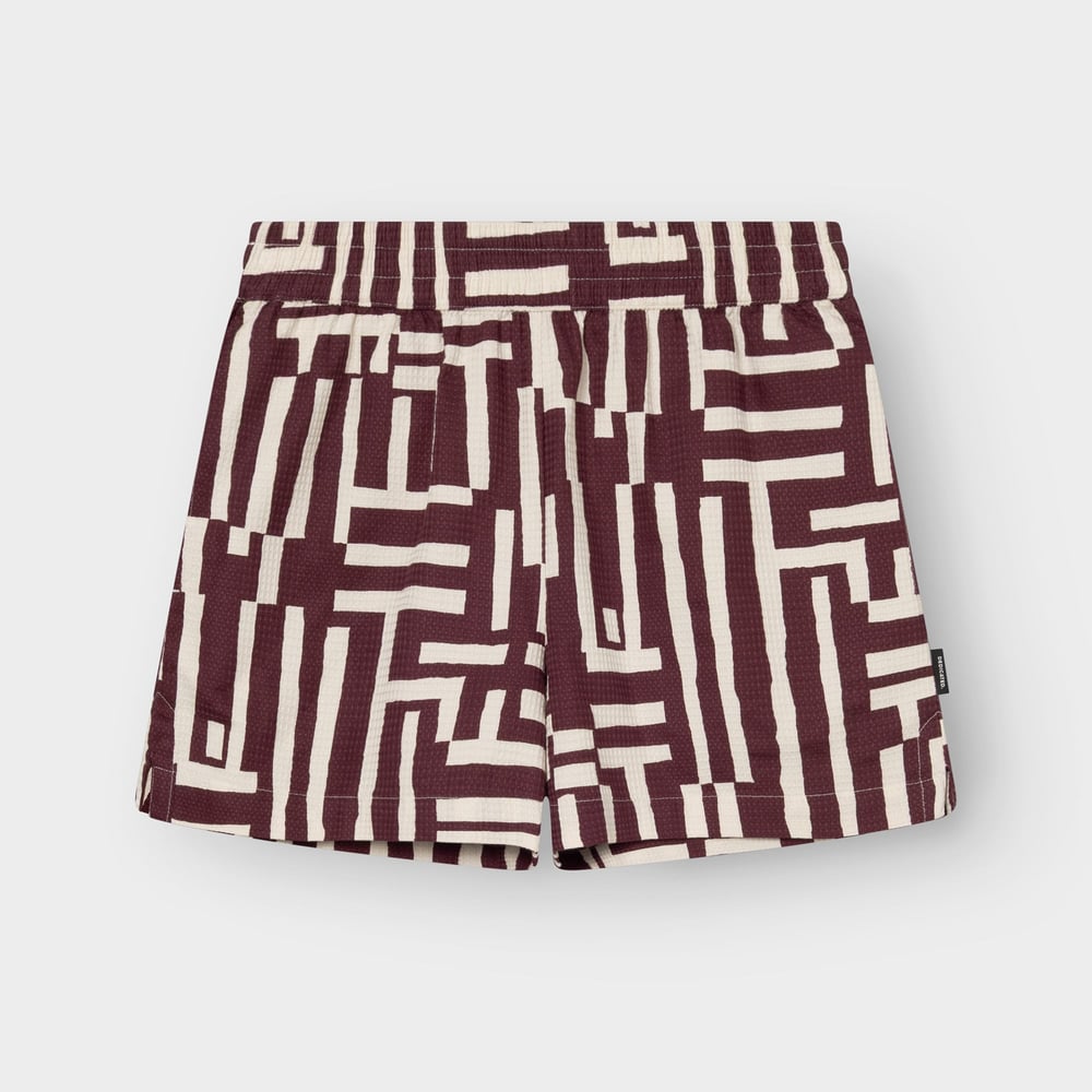 Shorts Aspudden Lines & Sticks Fig Red