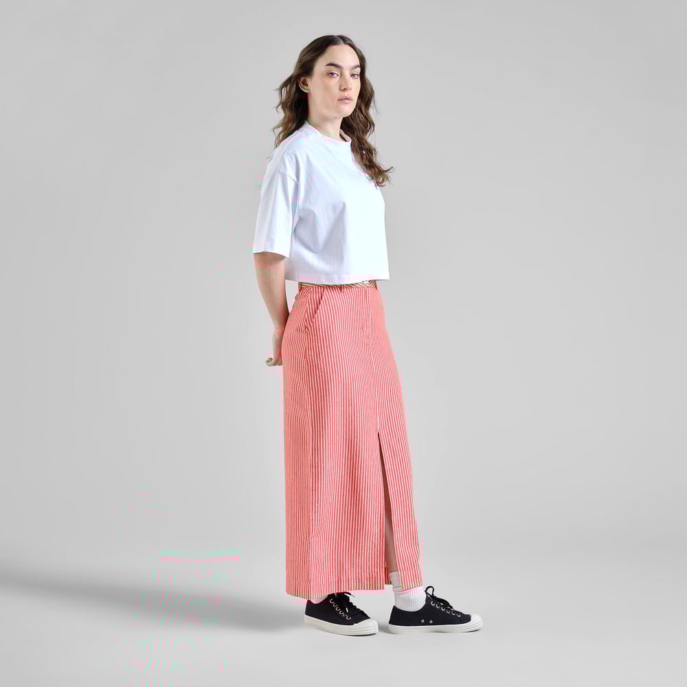 Skirt Finsta Work Stripe Grenadine Red