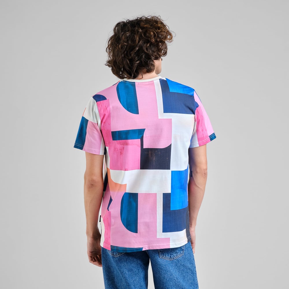 T-shirt Stockholm Abstract Block Multi Color