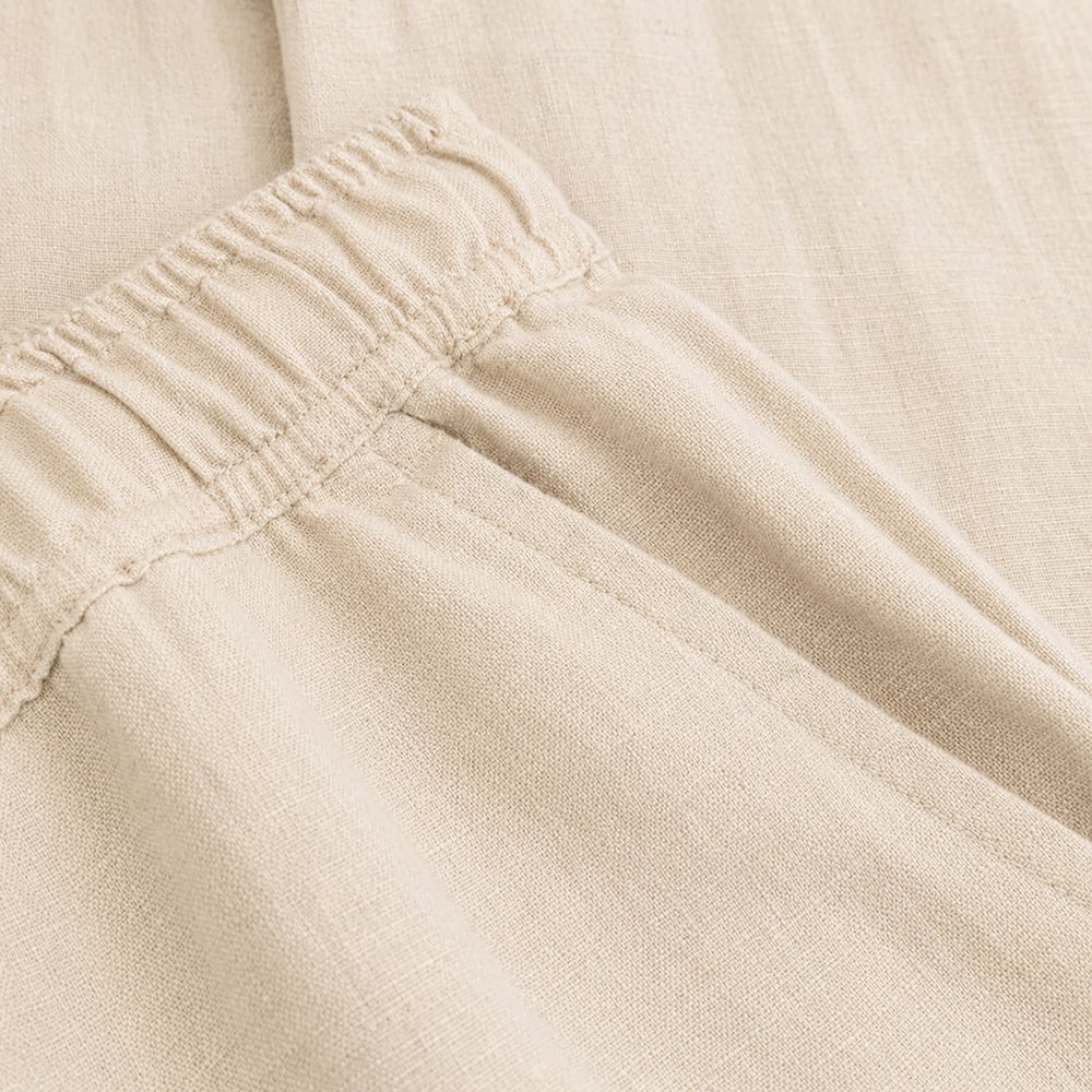Pants Borrby Linen Ecru