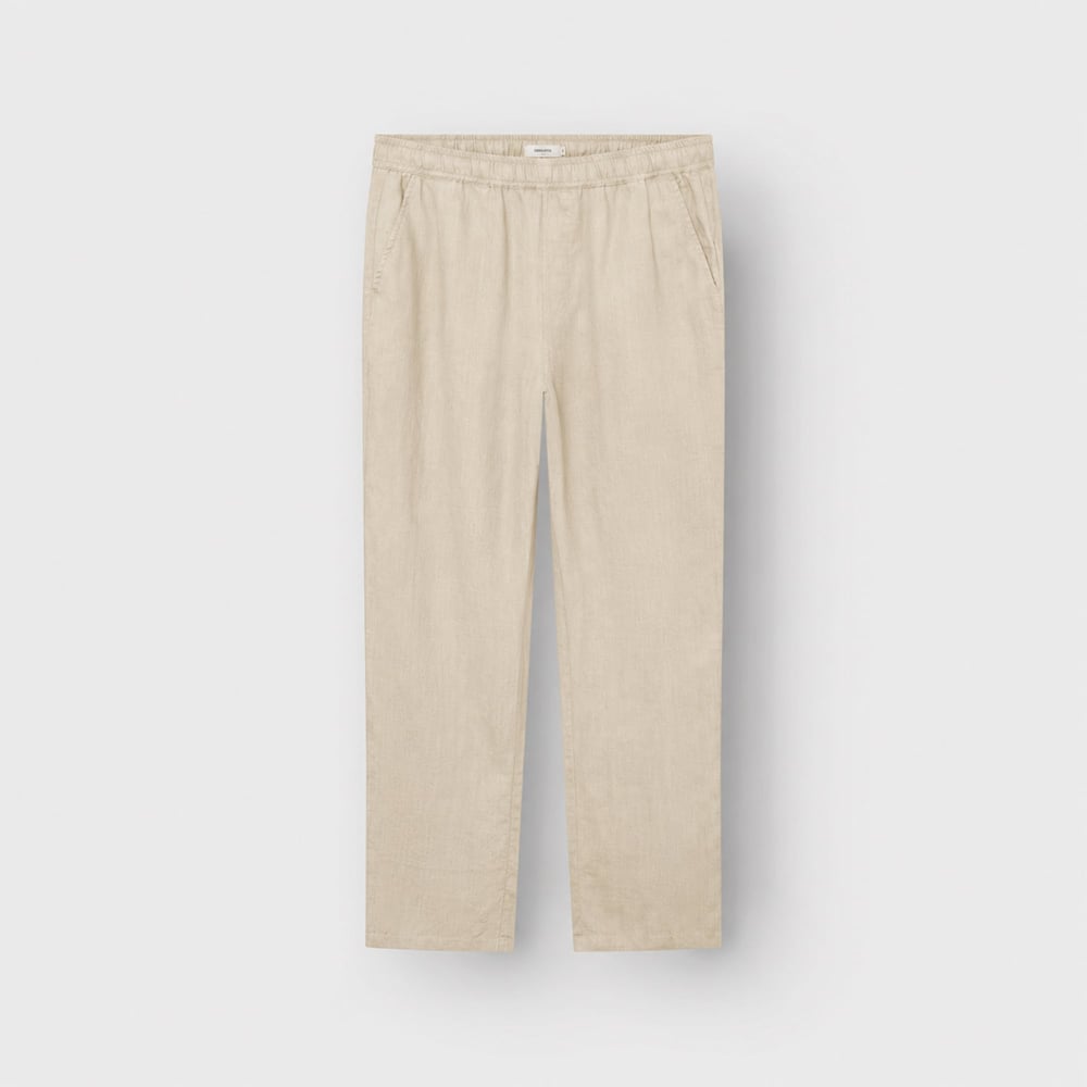 Pants Borrby Linen Ecru