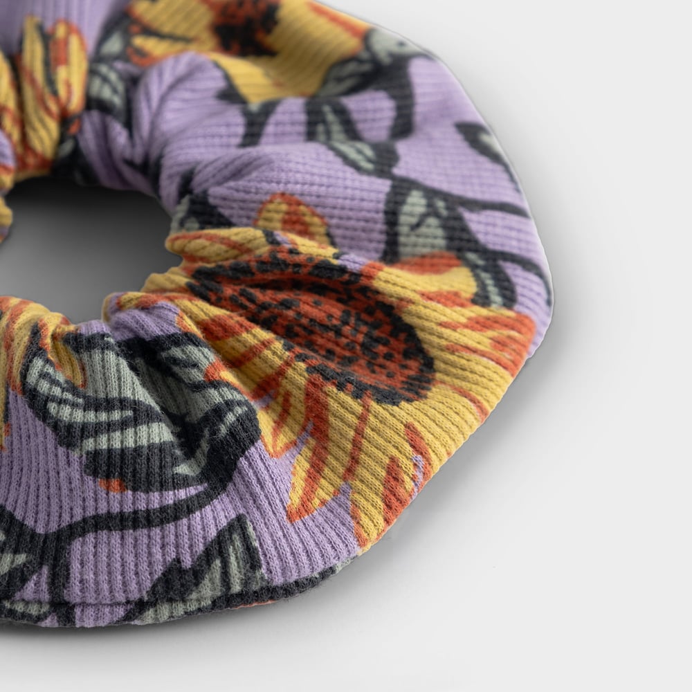 Scrunchie Rib  Sunflower Haze Purple