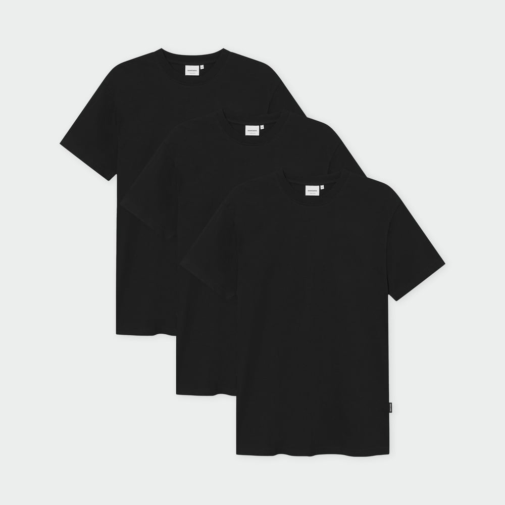 T-shirt Stockholm Base Black 3-pack