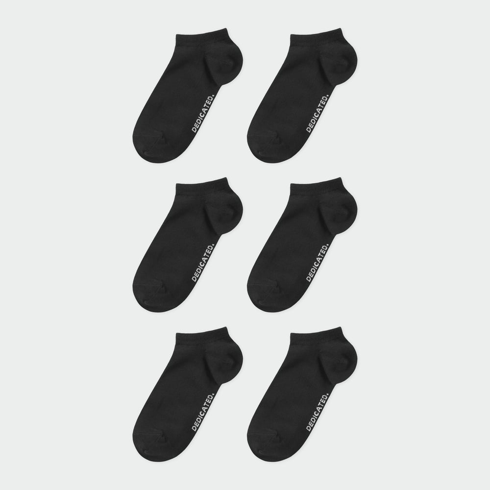 Low Socks Tibble Black 6-pack