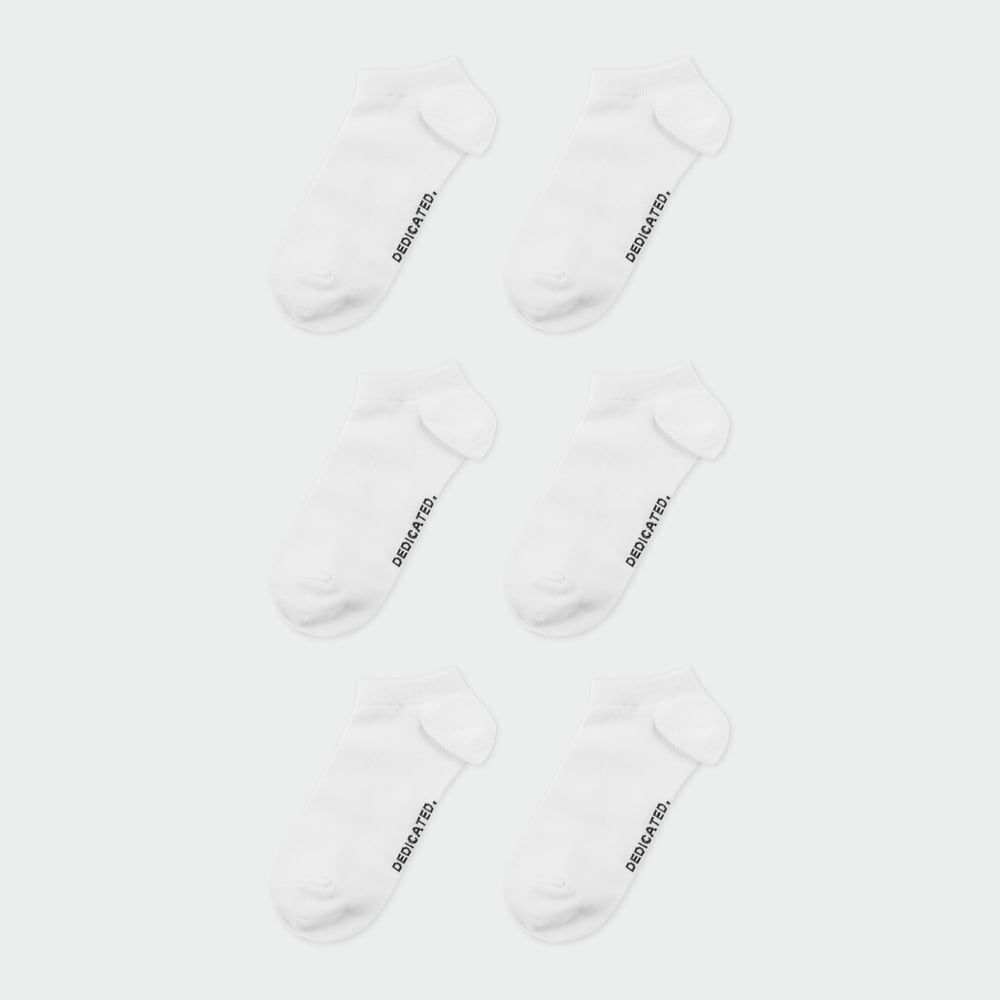 Low Socks Tibble White 6-pack