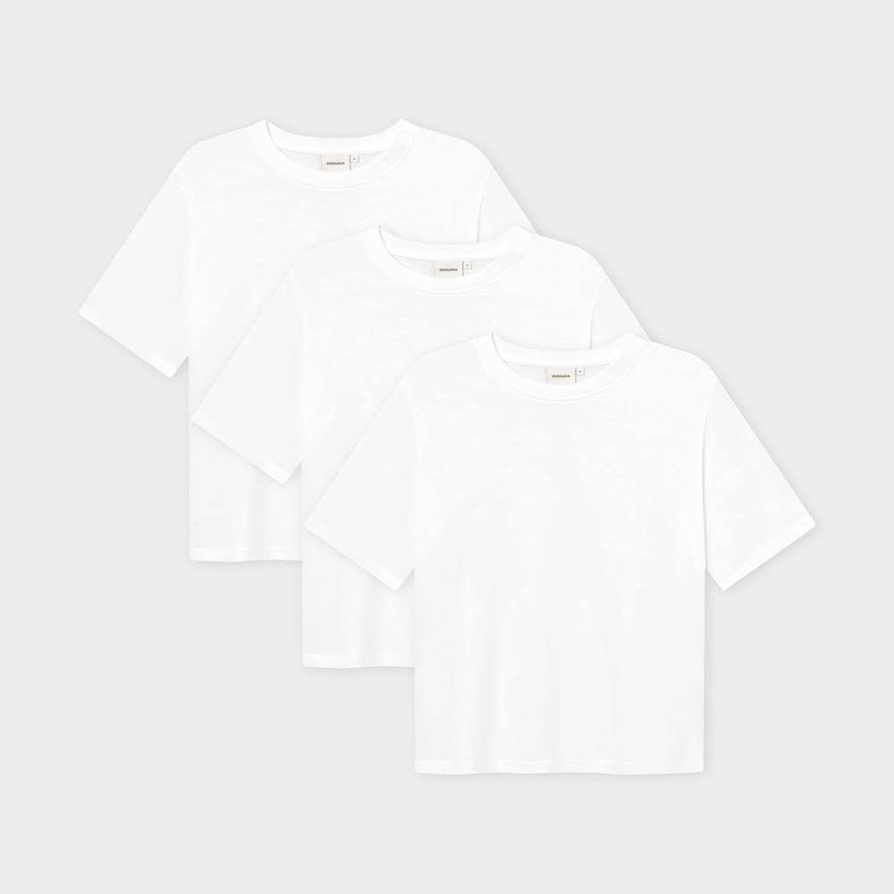 T-shirt Vadstena Base White 3-pack