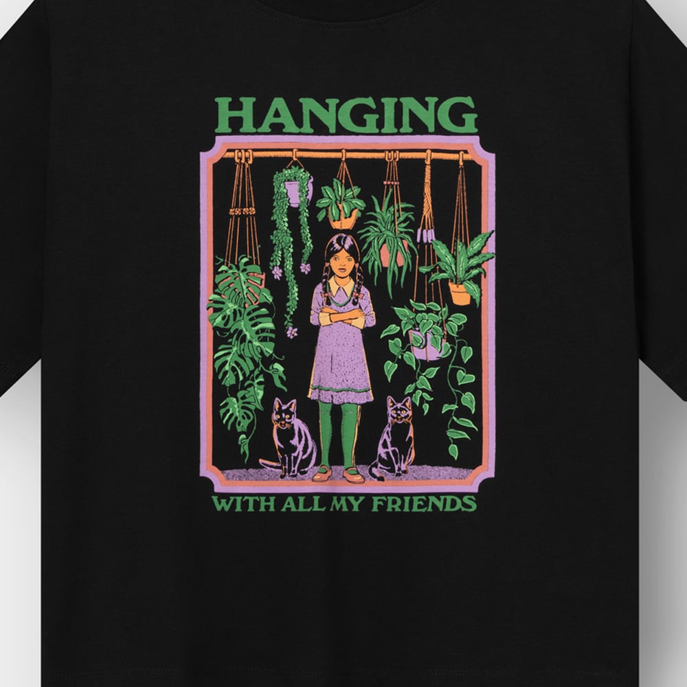 T-shirt Vadstena Hanging With All My Friends Black