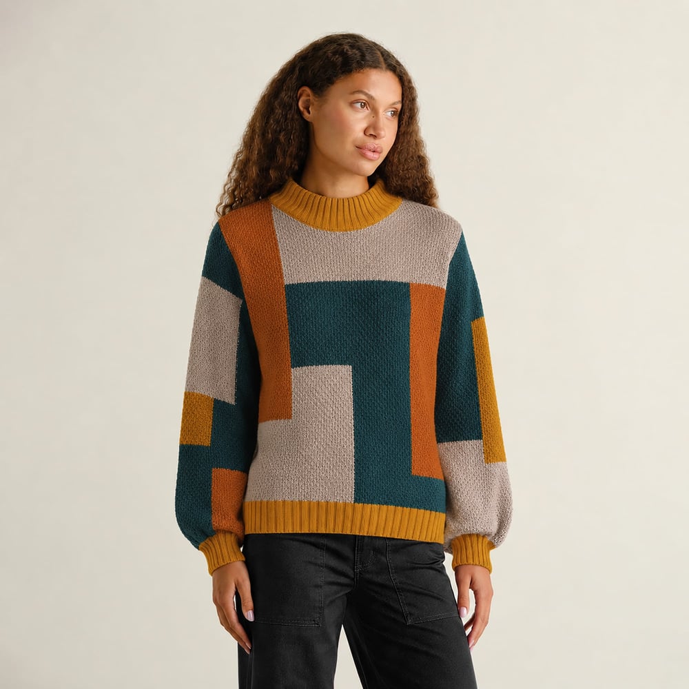 Sweater Gotland Blocks Multi Color