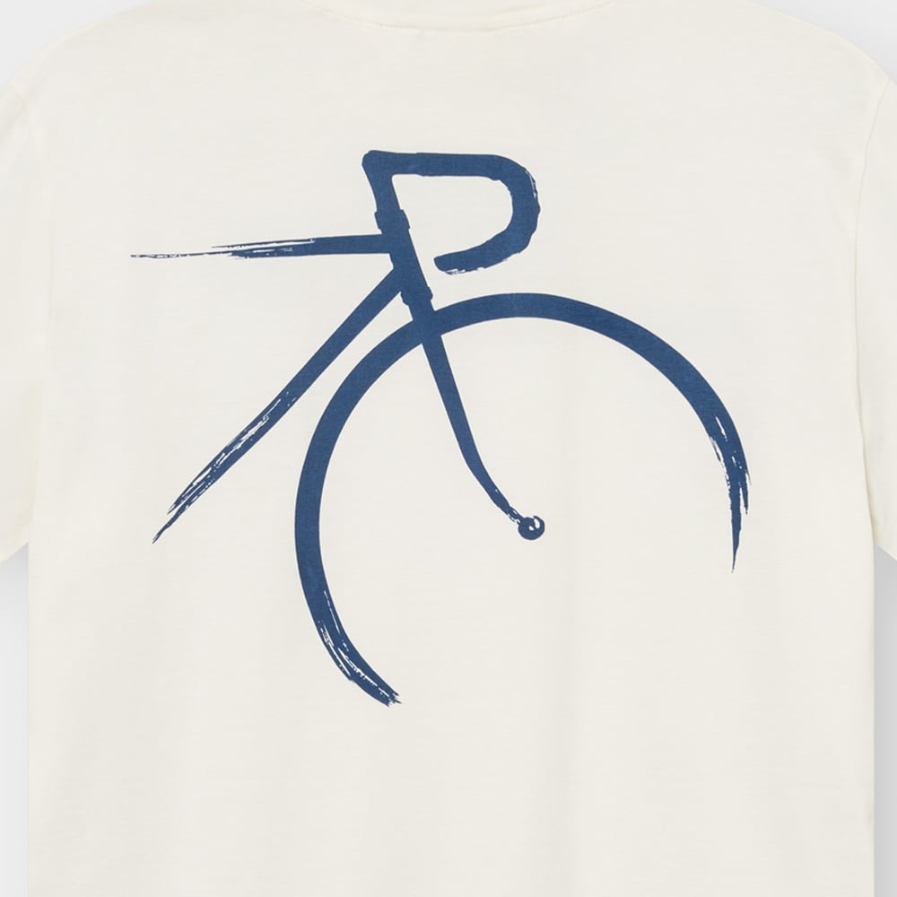 T-shirt Stockholm Painted Side Bike Off-White
