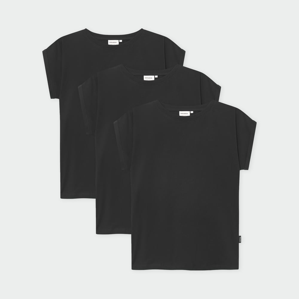 T-shirt Visby Base Black 3-pack