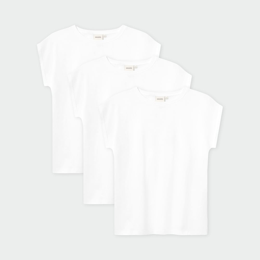 T-shirt Visby Base White 3-pack