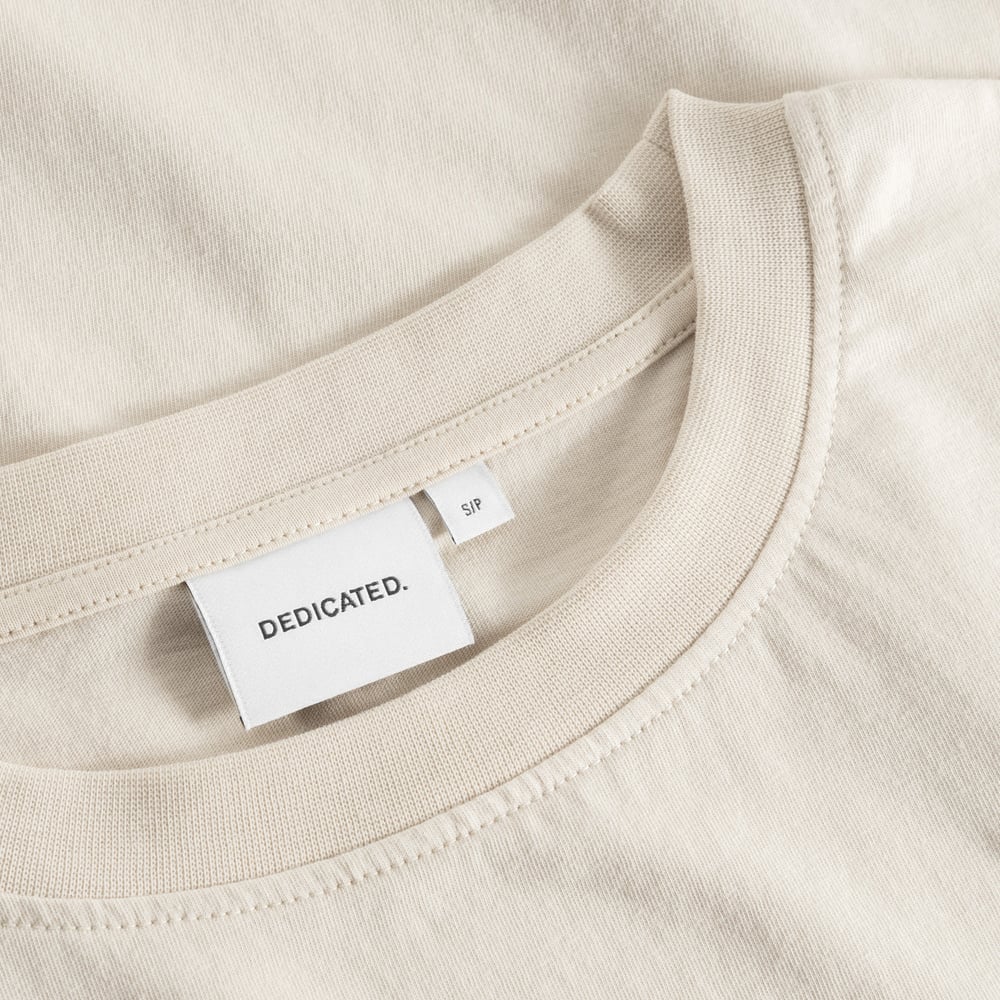T-shirt Vadstena Curious Cat Oat White