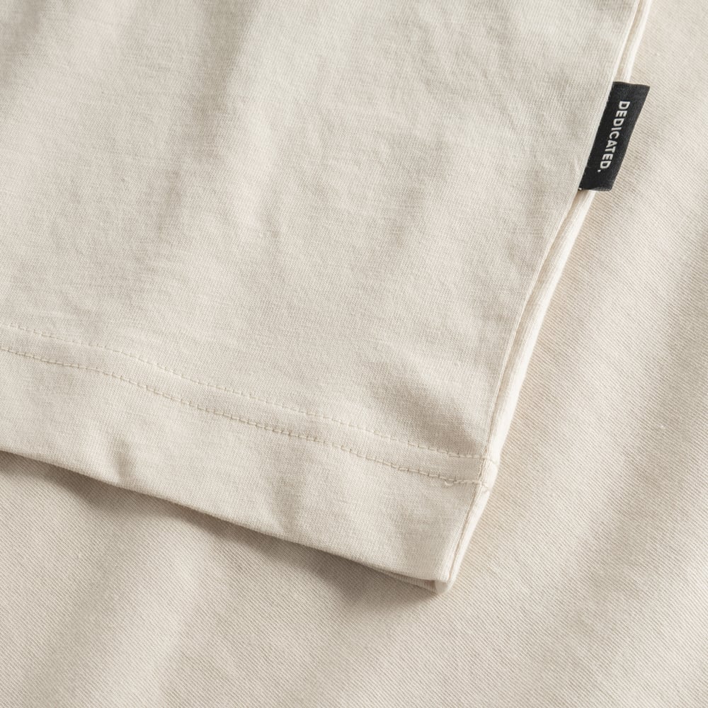 T-shirt Vadstena Curious Cat Oat White