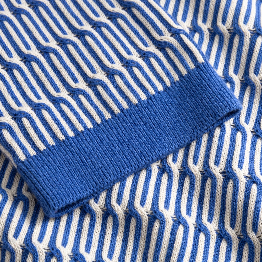 Knitted T-shirt Flen Infinity Knit Dazzling Blue