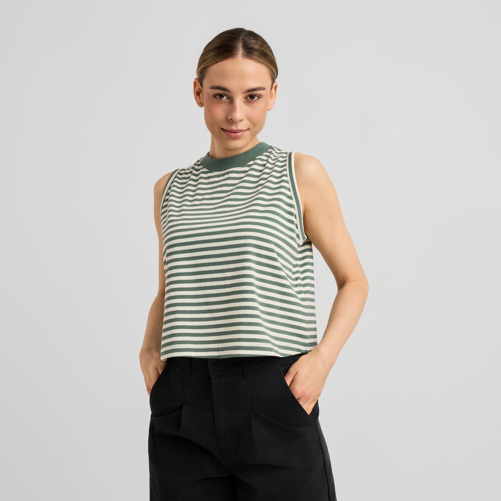 Top Namsos Stripes Green/Off-White