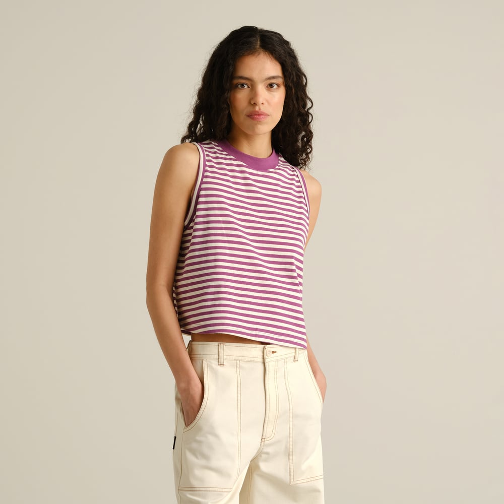 Top Namsos Stripes Purple/Off-White