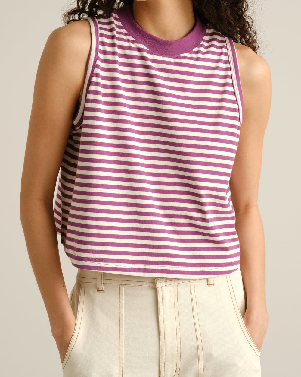 Top Namsos Stripes Purple/Off-White