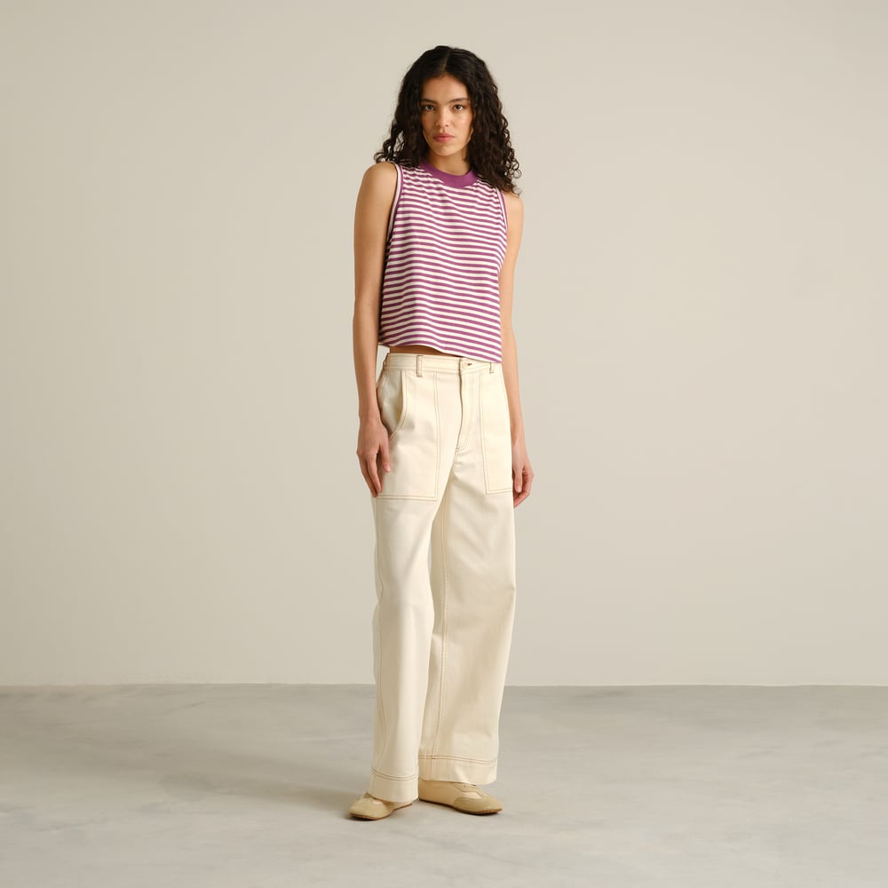 Top Namsos Stripes Purple/Off-White