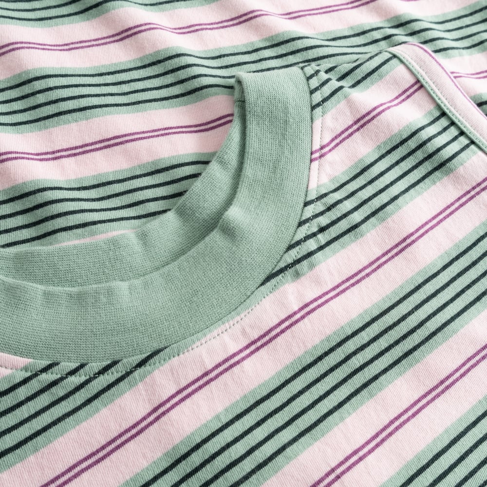 Top Namsos Retro Stripe Granite Green