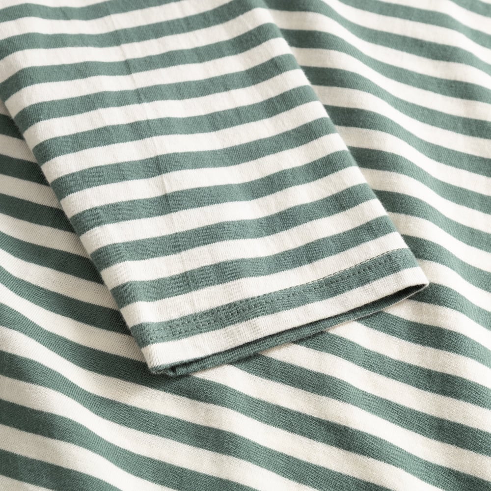 Top Humledal Stripes Green/Off-White