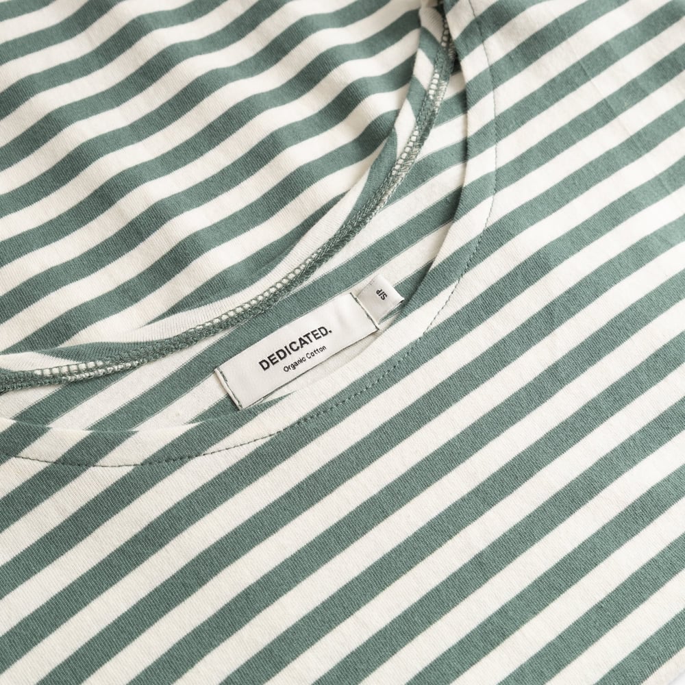 Top Humledal Stripes Green/Off-White