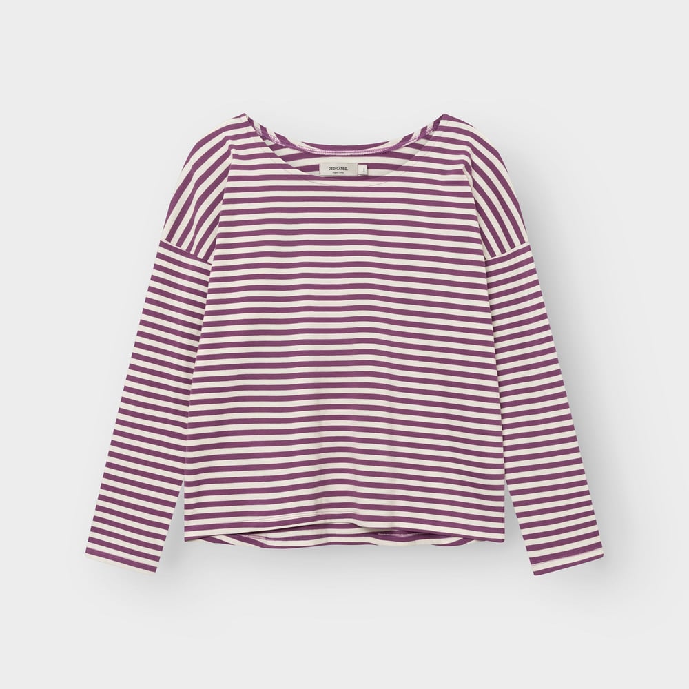 Top Humledal Stripes Purple/Off-White