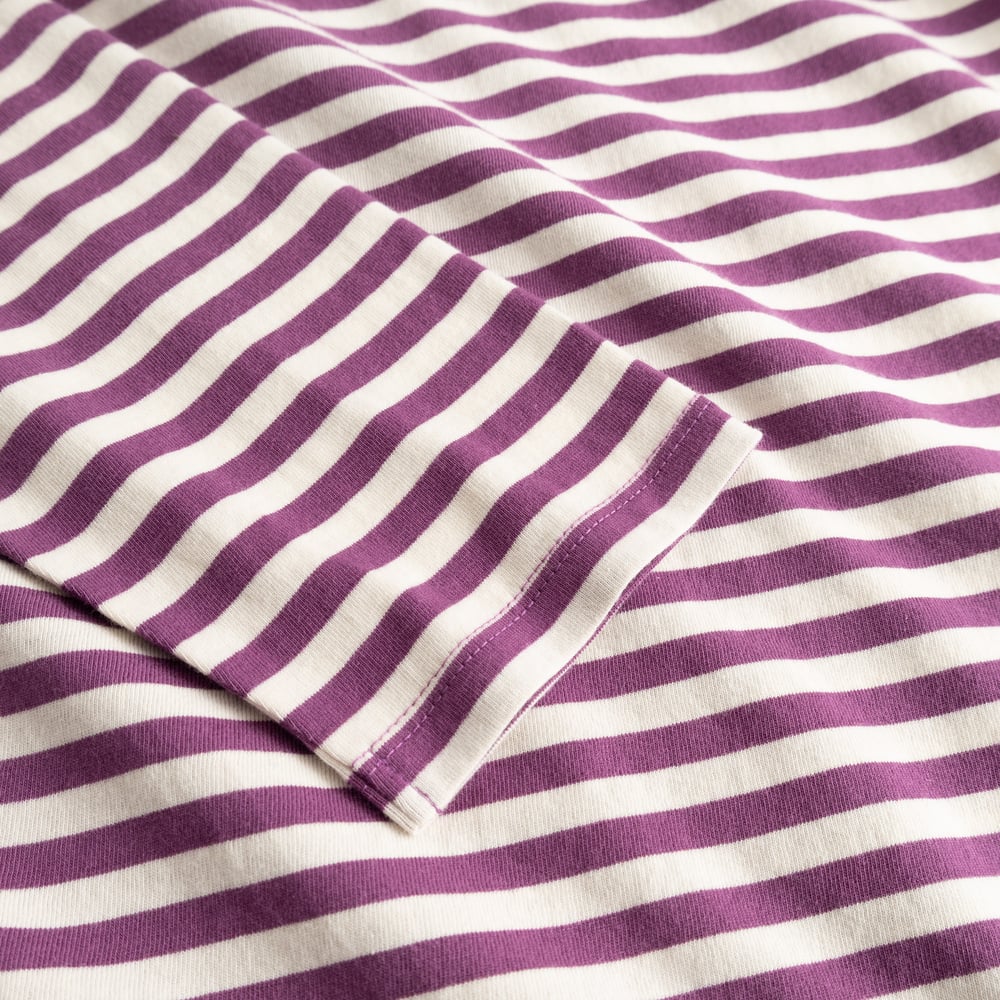 Top Humledal Stripes Purple/Off-White