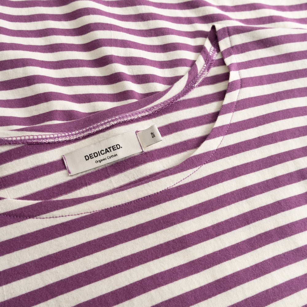 Top Humledal Stripes Purple/Off-White