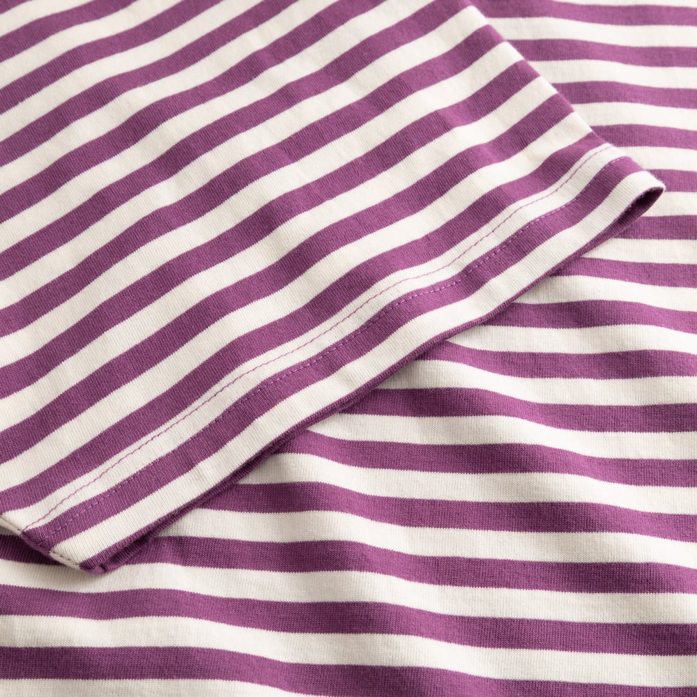 T-shirt Stockholm Stripes Purple/Off-White