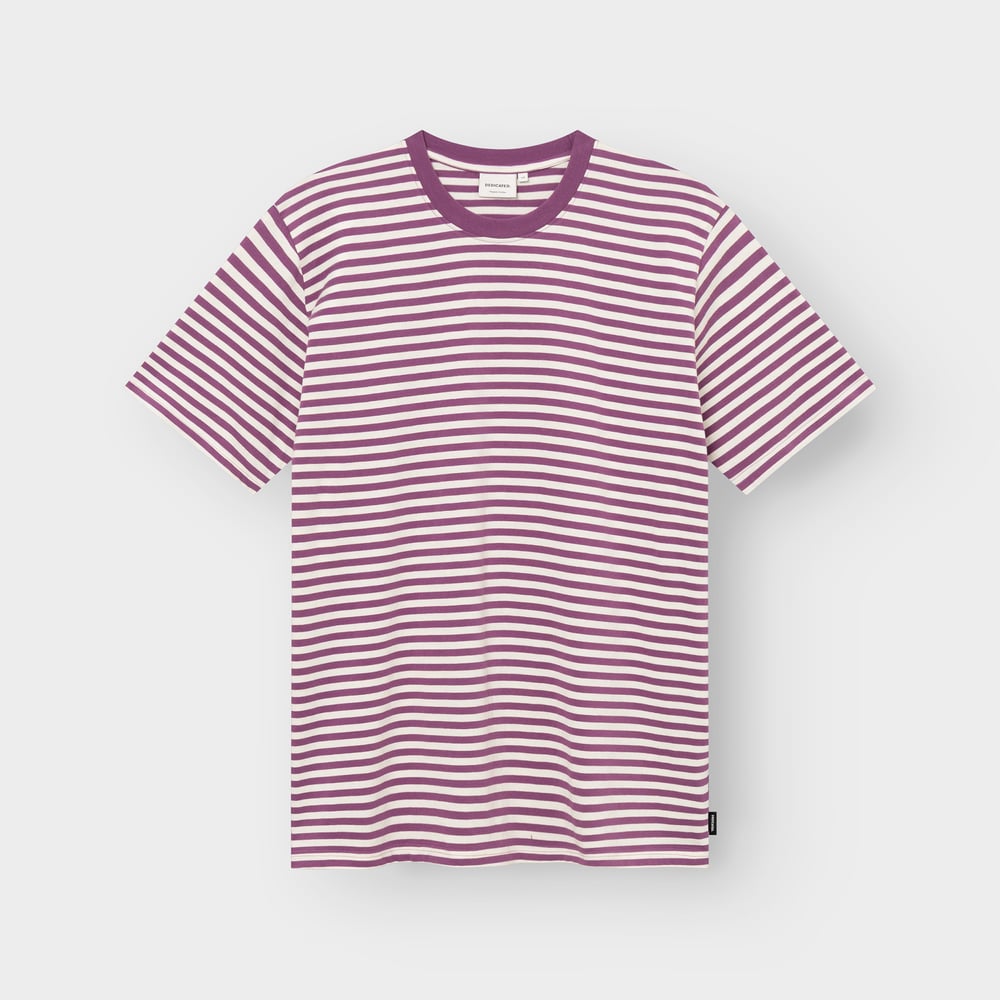 T-shirt Stockholm Stripes Purple/Off-White