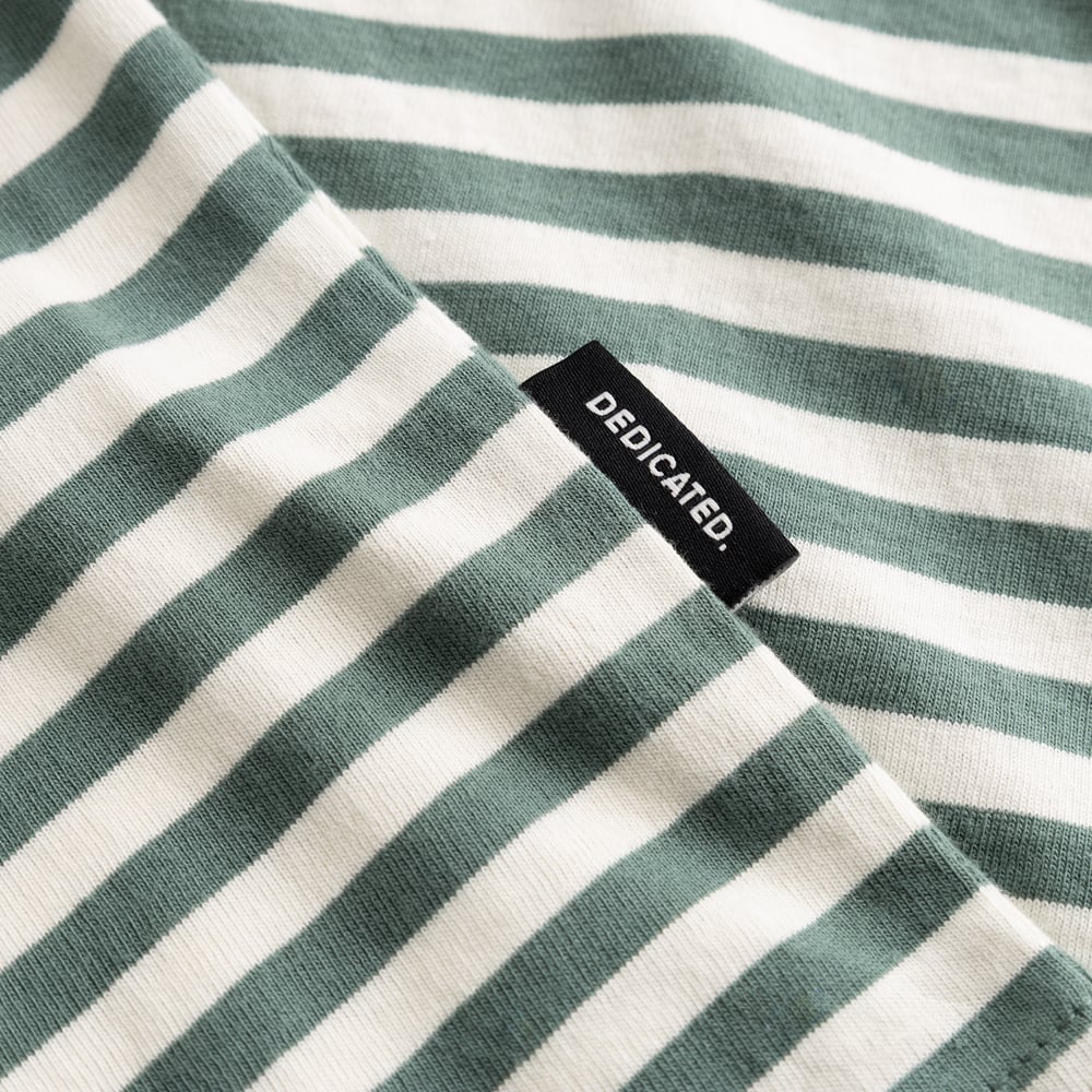 T-shirt Stockholm Stripes Green/Off-White