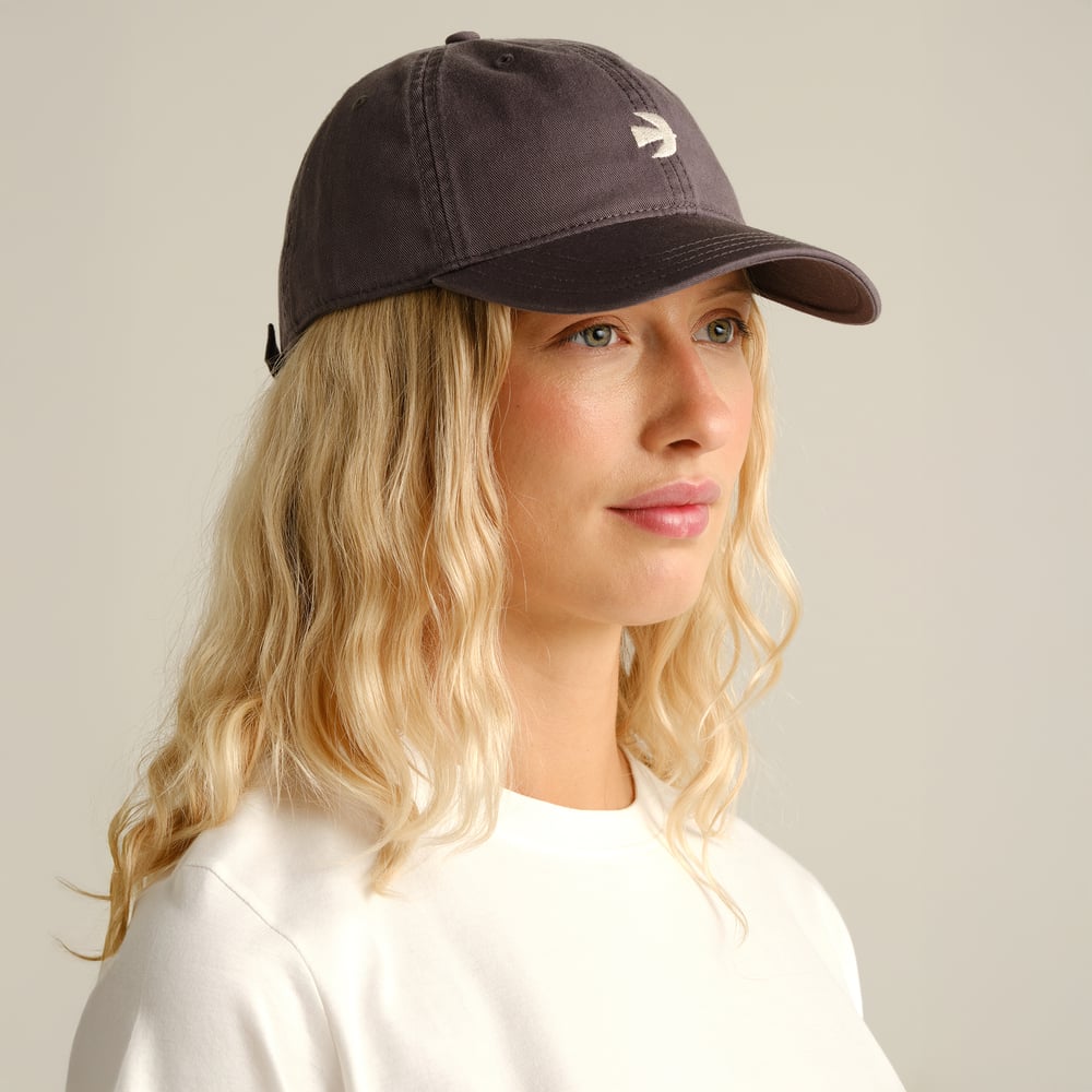 Soft Cap Slussen Bird Symbol Dark Grey