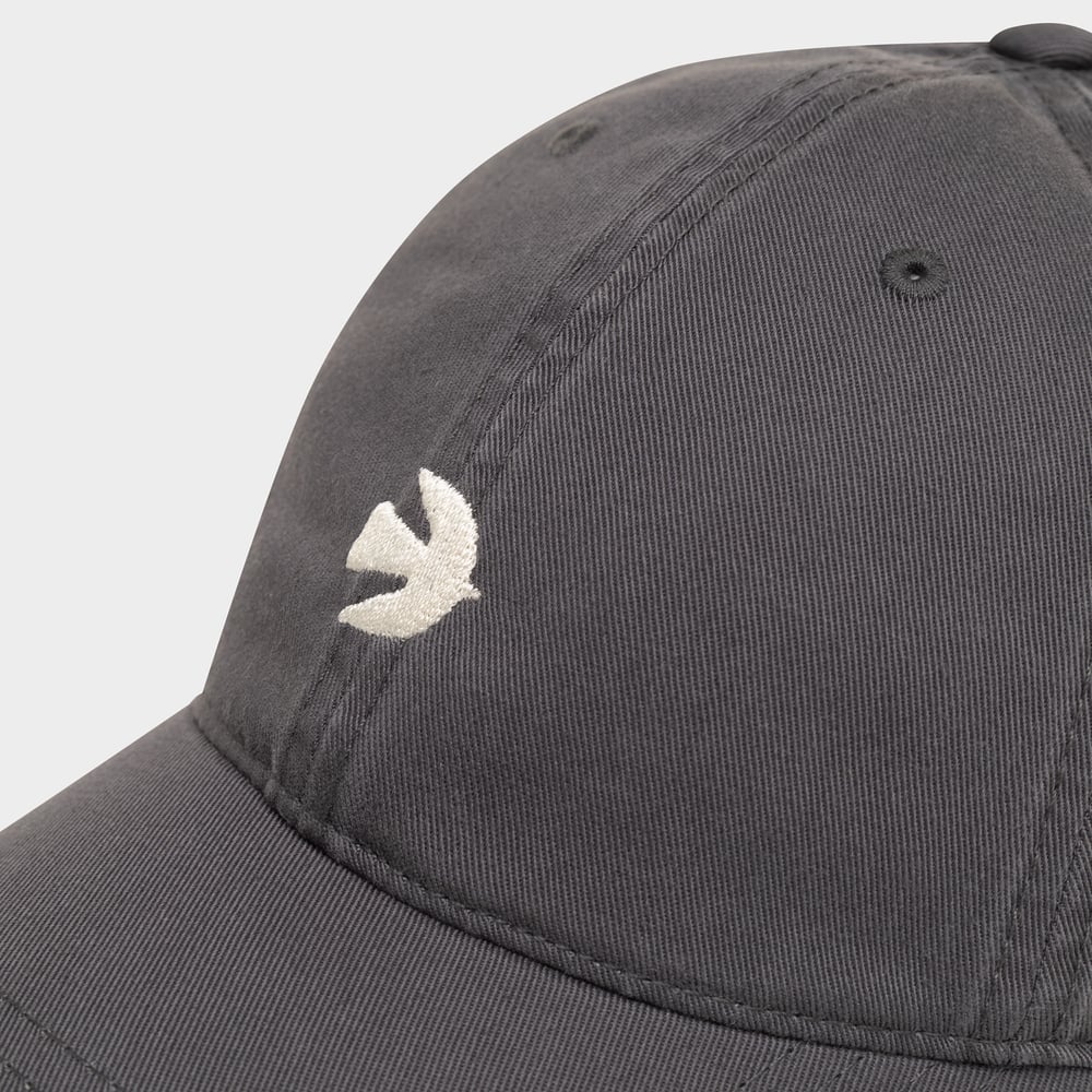 Soft Cap Slussen Bird Symbol Dark Grey