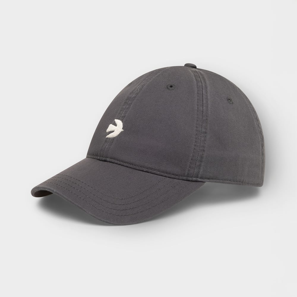 Soft Cap Slussen Bird Symbol Dark Grey