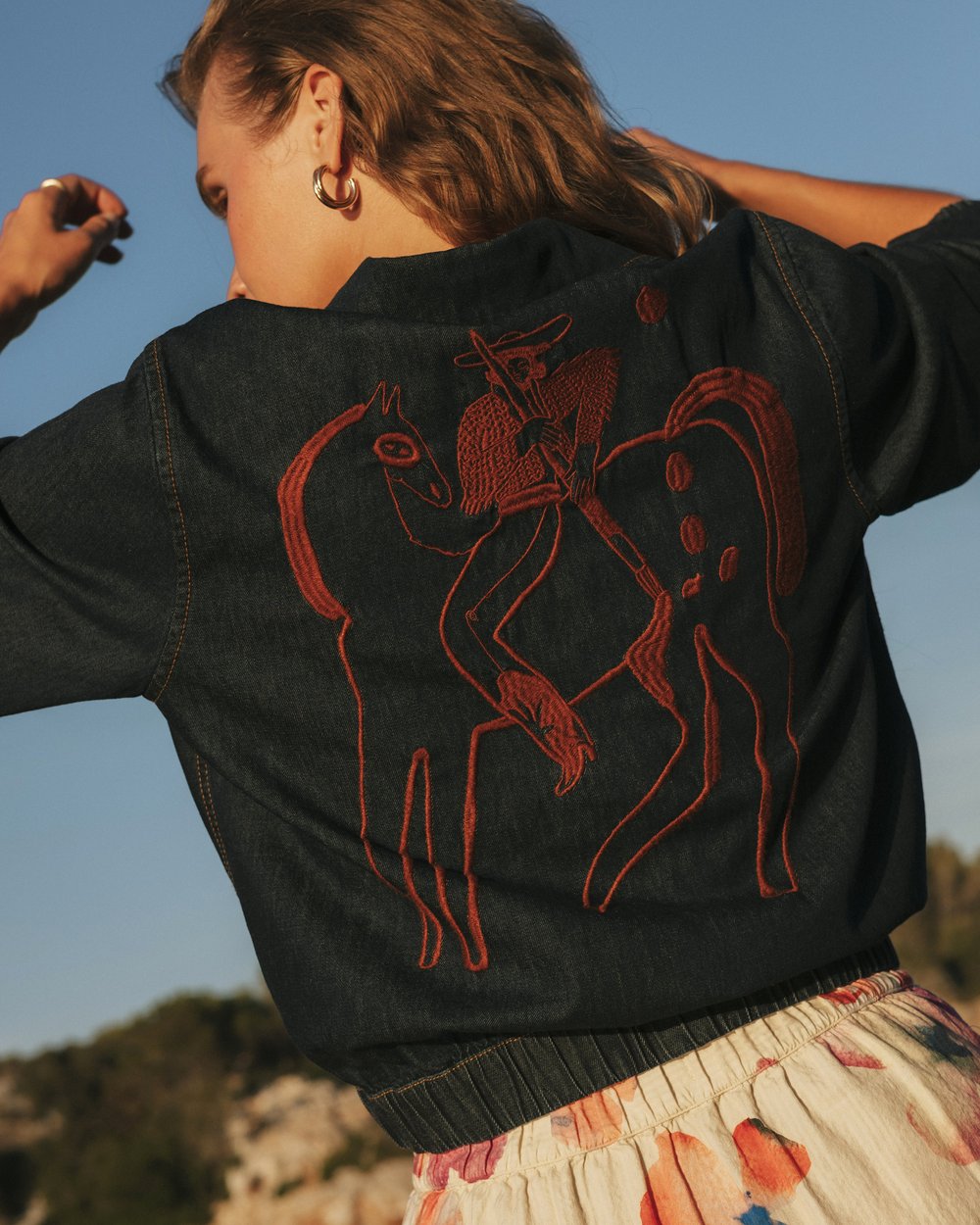 Jacket Sunna Denim Paint My Horse Dark Blue