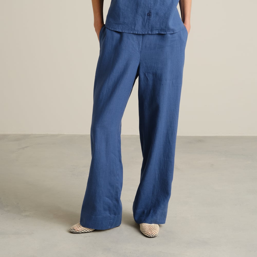 Pants Lansa Linen True Blue