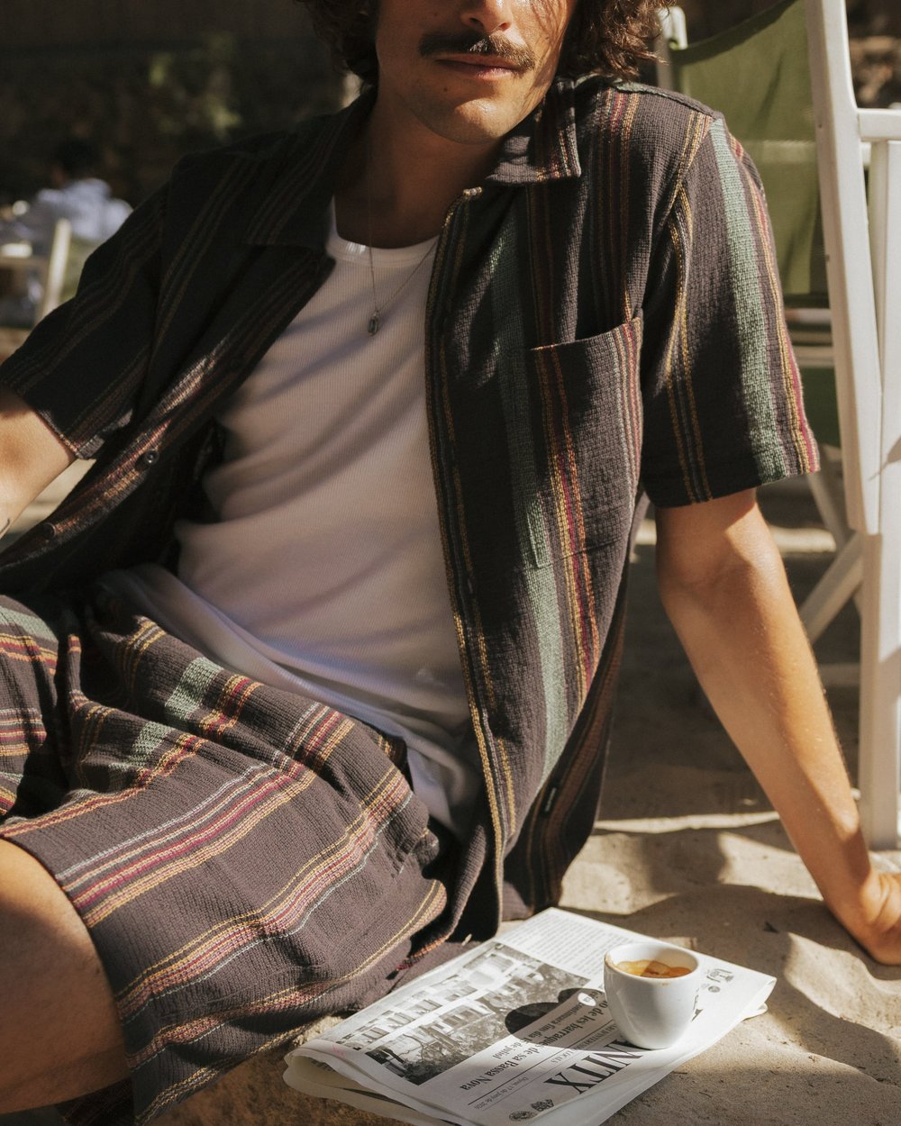 Shirt Brantevik Stripe Phantom Black