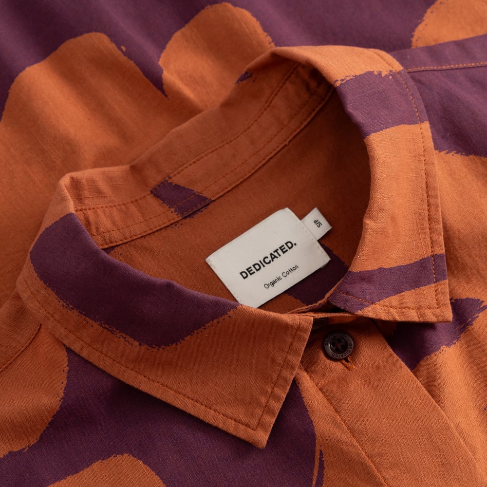 Shirt Grundvik Abstract Coral Fig Red