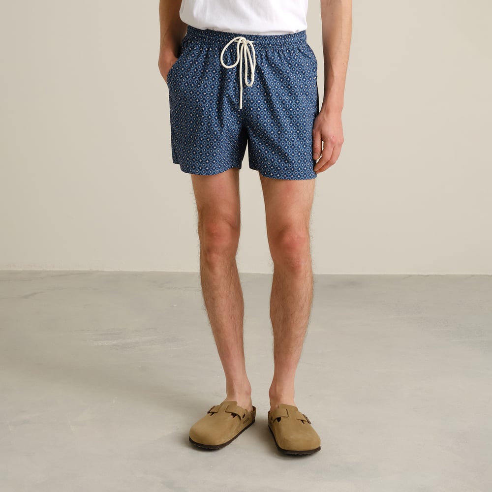 Swim Shorts Birka Tile Medallion Estate Blue