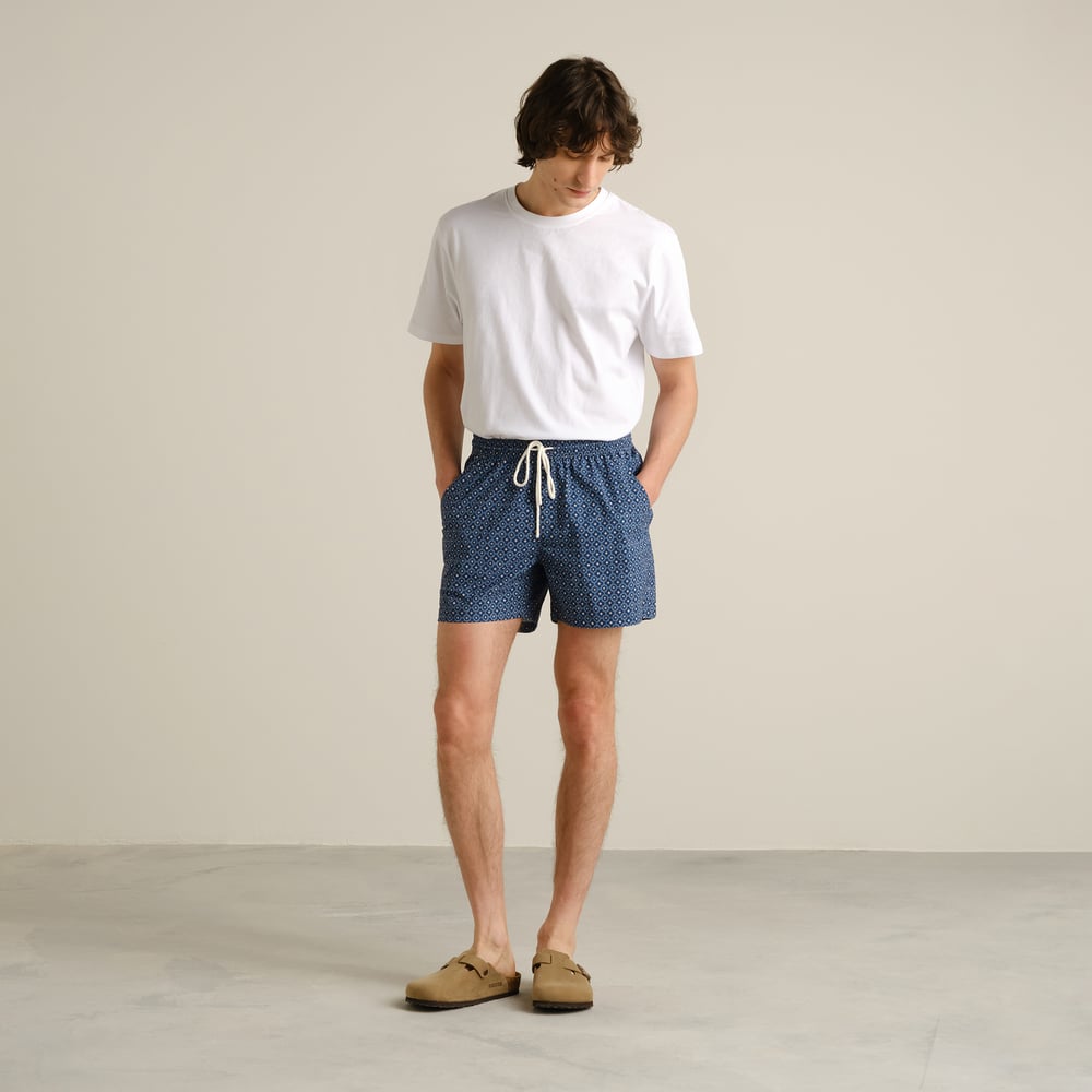 Swim Shorts Birka Tile Medallion Estate Blue