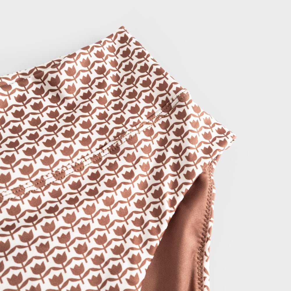 Bikini Pants Slite Tulips Cappuccino Brown