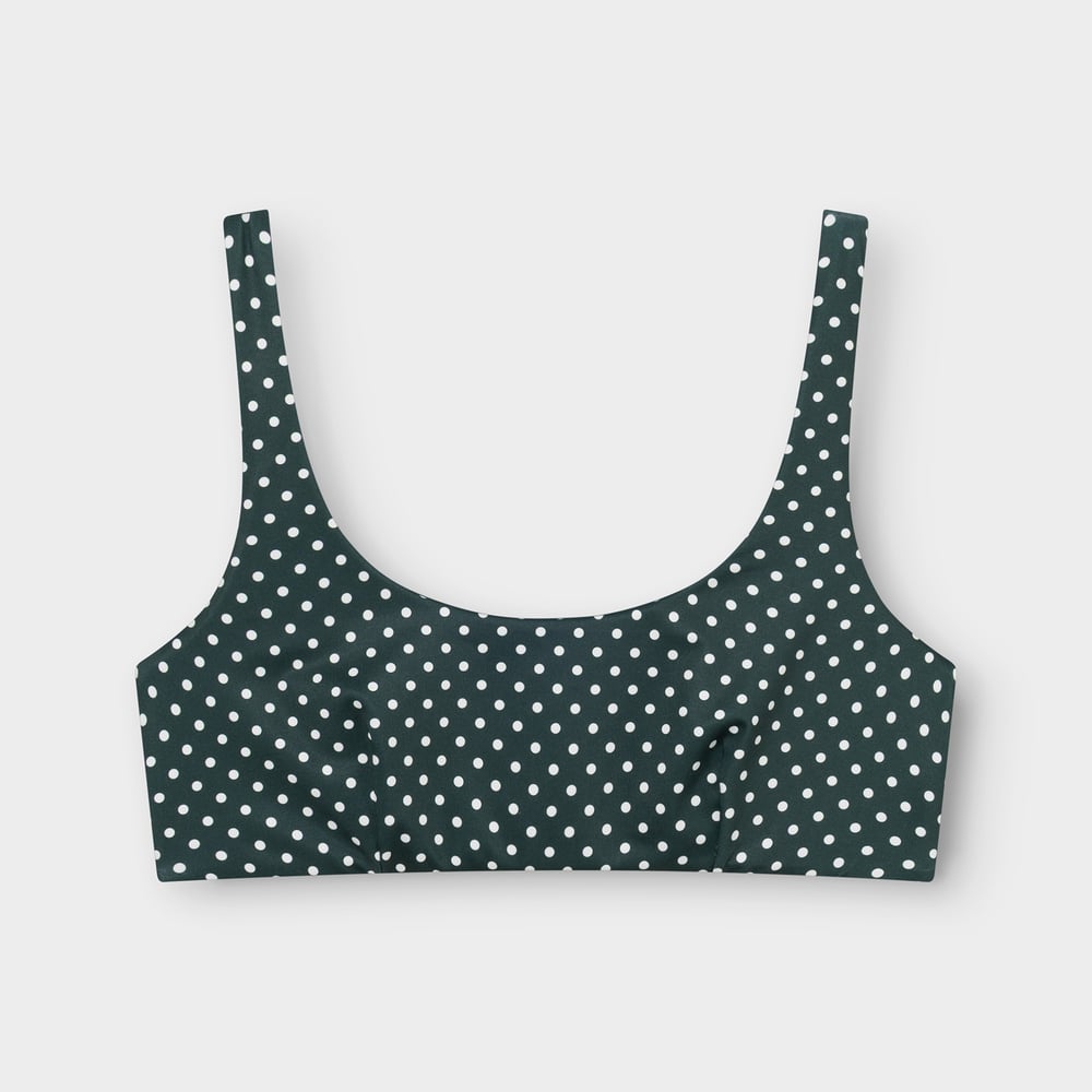 Bikini Top Stoby Polkadots Dark Green