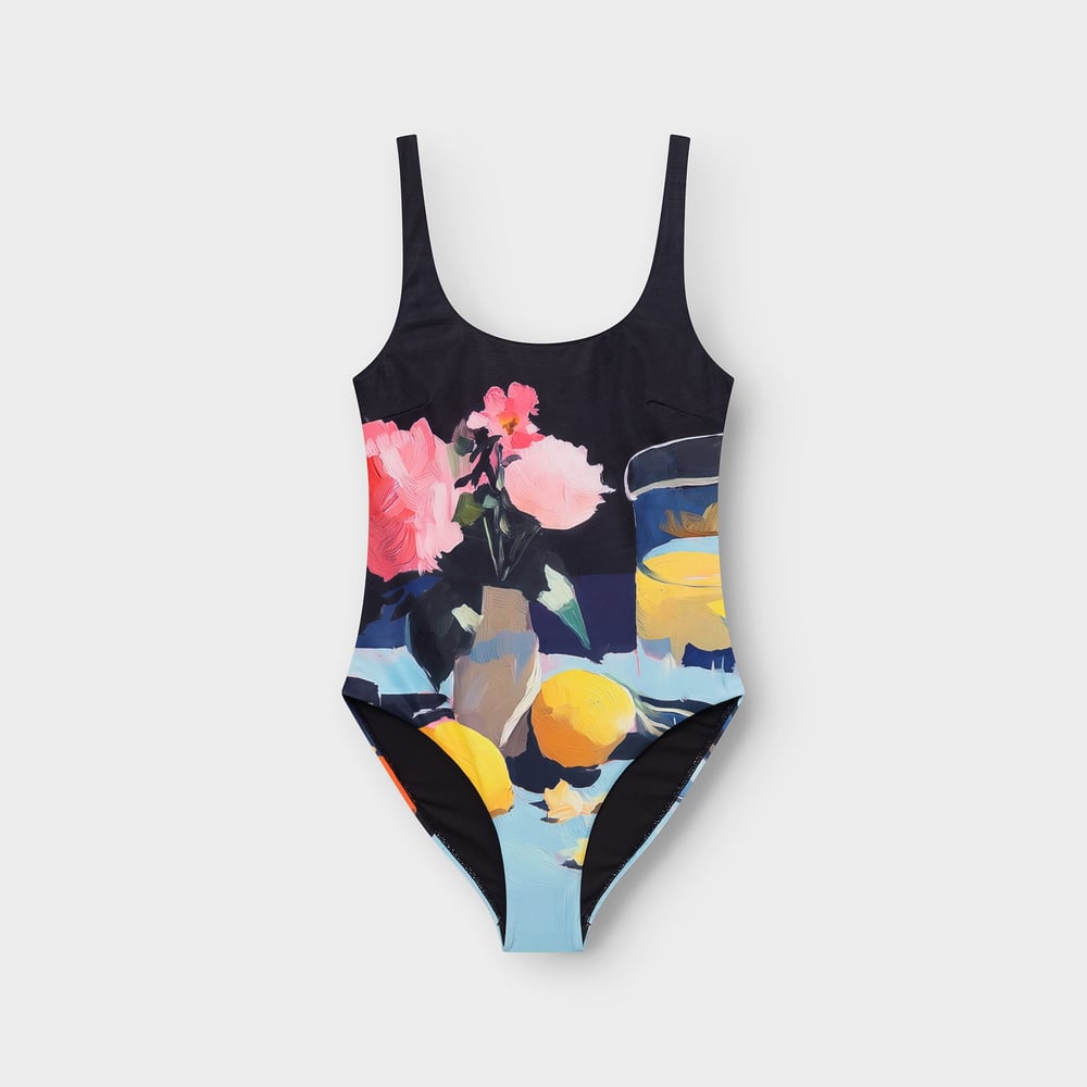 Swimsuit Simrishamn Lemons Still Life Black