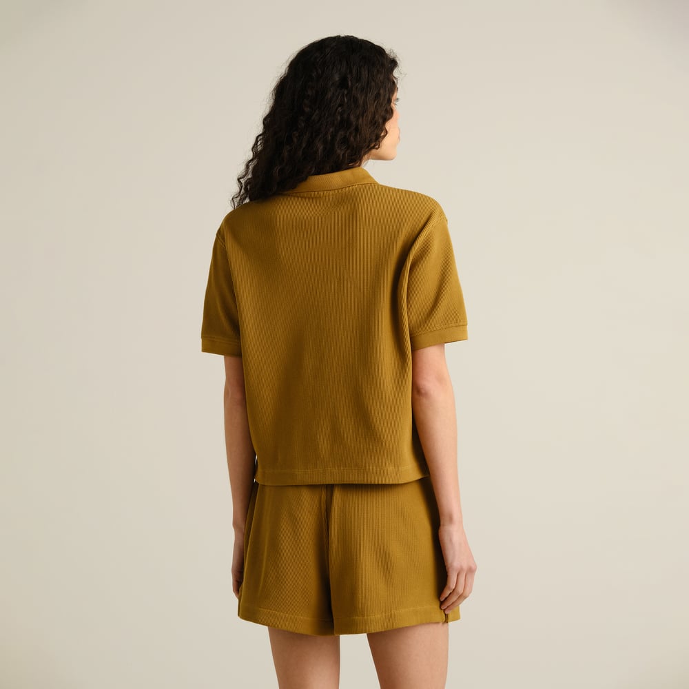 Top Nykil Waffle Bronze Yellow