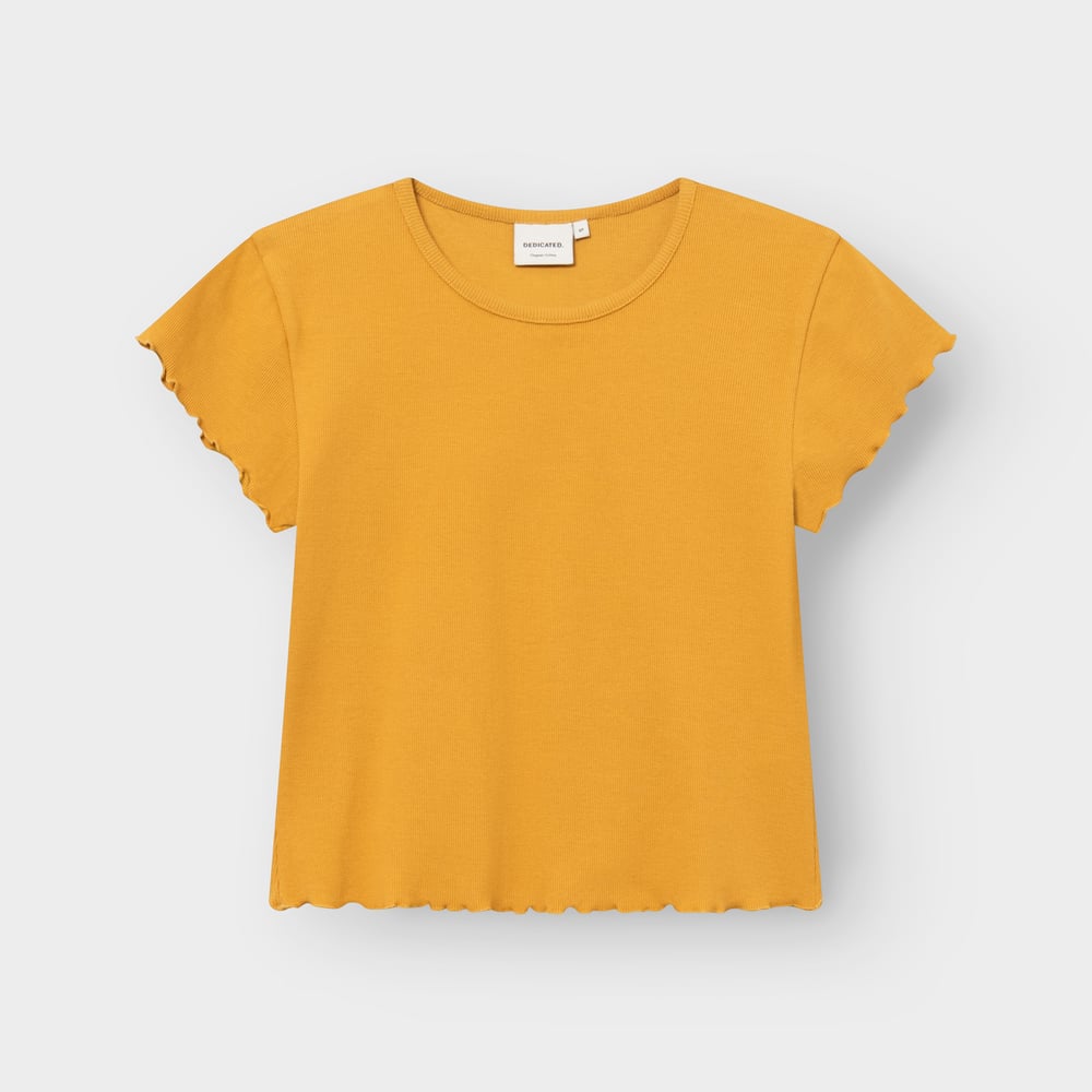 Rib Top Ven Amber Yellow