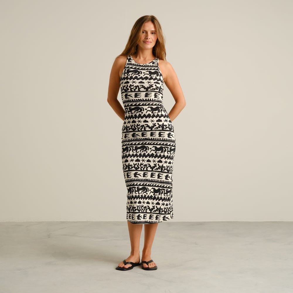 Rib Dress Motala Beach Gallop Egg White