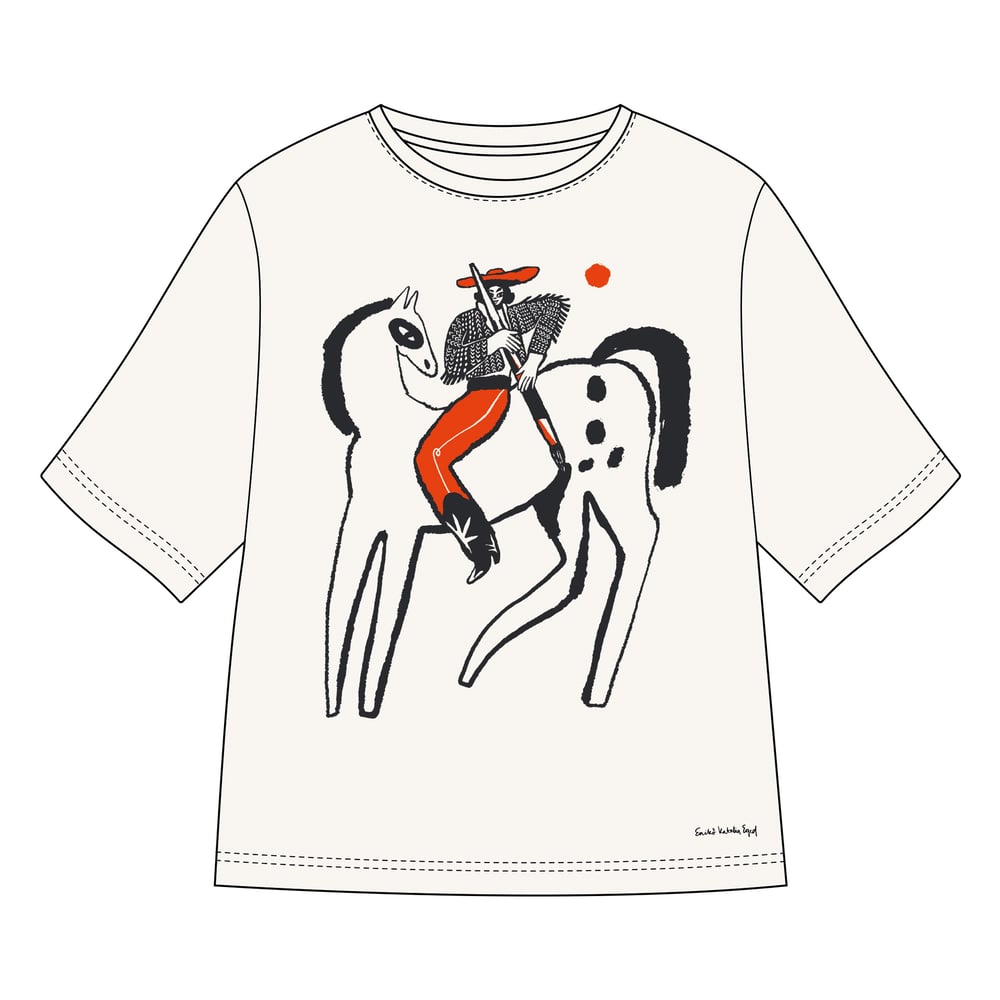 T-shirt Vadstena Paint My Horse Off-White