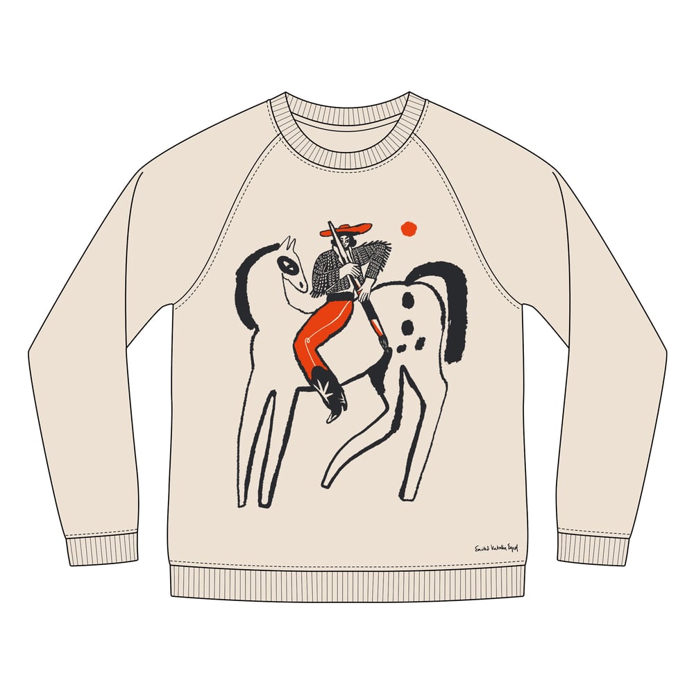 Sweatshirt Ystad Paint My Horse Egg White