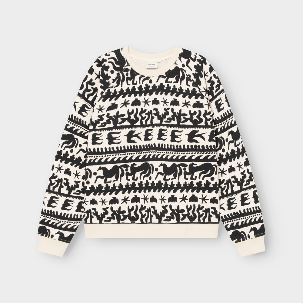 Sweatshirt Ystad Beach Gallop Egg White