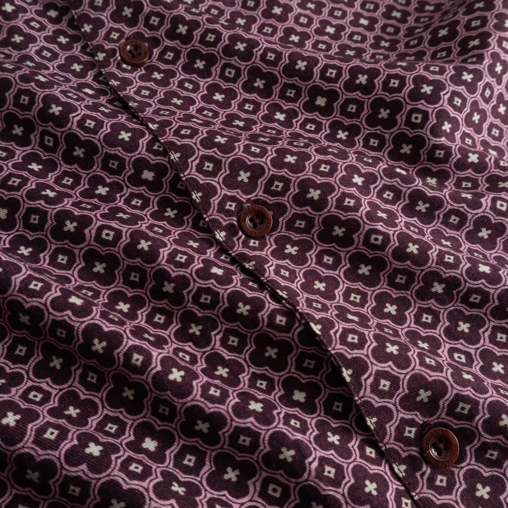 Shirt Marstrand Tile Medallion Fig Red